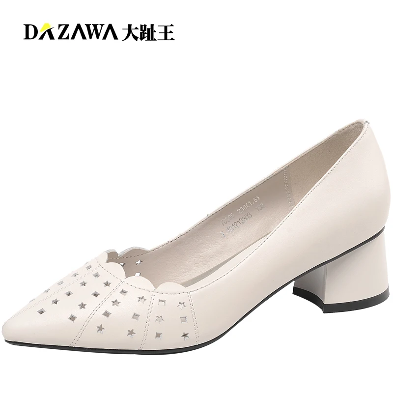 white Profonde Simples Bouche Chaussures Grande Peu En De Spot Femmes Spot Cuir Épais 2019 Printemps Femelle Pointu Nouveau Avec Black Taille nHqgwF8