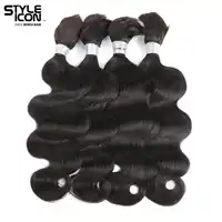 Styleicon 4 Bundles Deals Human Braiding Hair Bulk Natural Color Braiding Remy Peruvian Body Wave Bulk Hair Extension Crochet