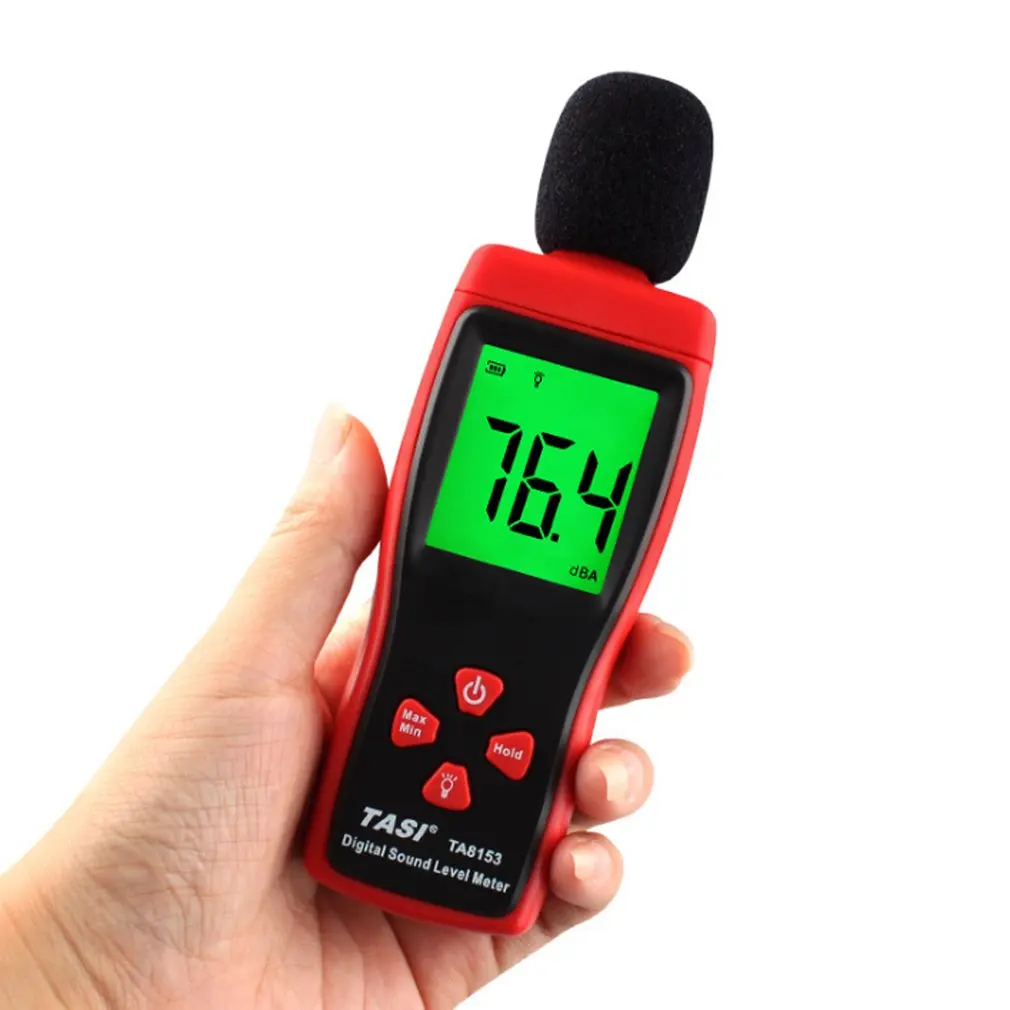 

TA8153 Mini Digital Sound Noise Level Meter Noise Tester Decibel Monitoring Indicator Testers decibels LCD screen noisemeter