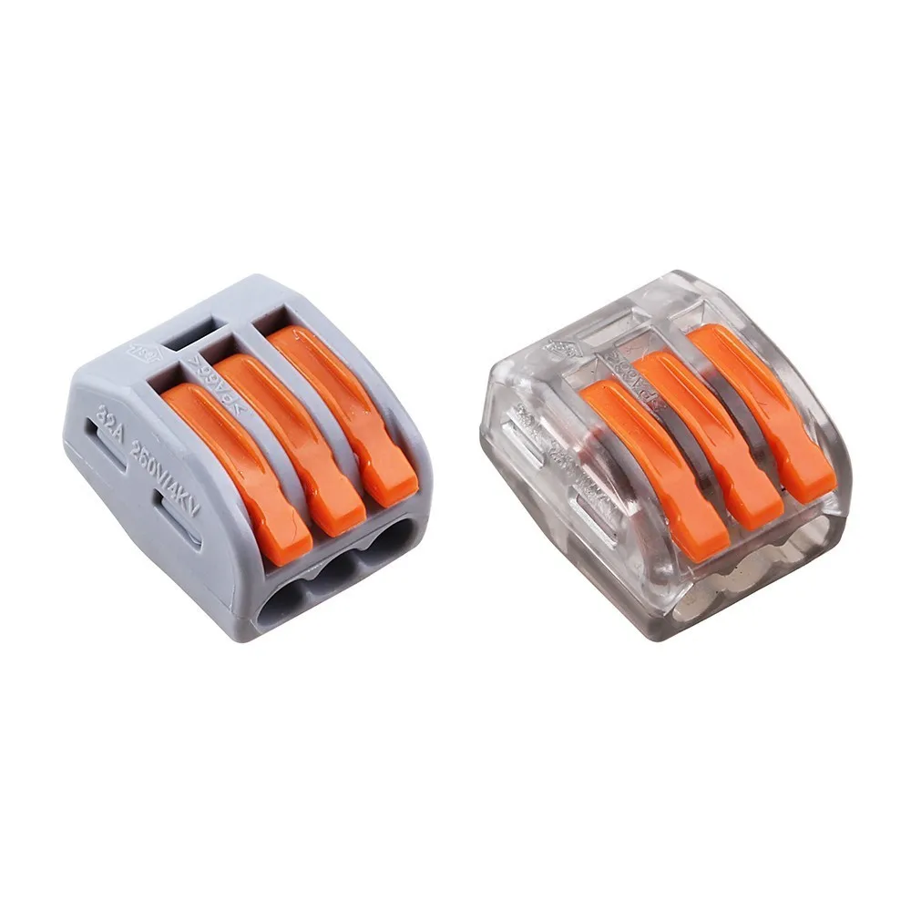

(10pcs/lot) WAGO mini fast Wire Connector,222-413(PCT213) Universal Compact Wiring Connector 3 pin Conductor Terminal Block