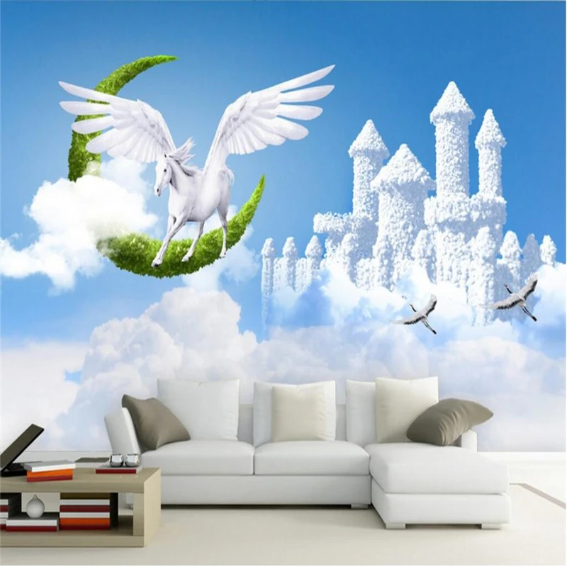 

beibehang Custom Photo Wallpaper Mural Wallpaper Fantasy Paradise 3D Background Wall papel de parede wallpaper for walls 3 d