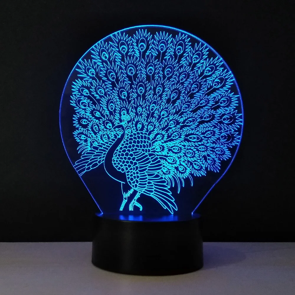 Индикатор температуры окружающей среды лампа 3D визуальный ночник из плексигласа плиты лампе Enfant красочные Lamparas детский ночник декоративные Gece lambas