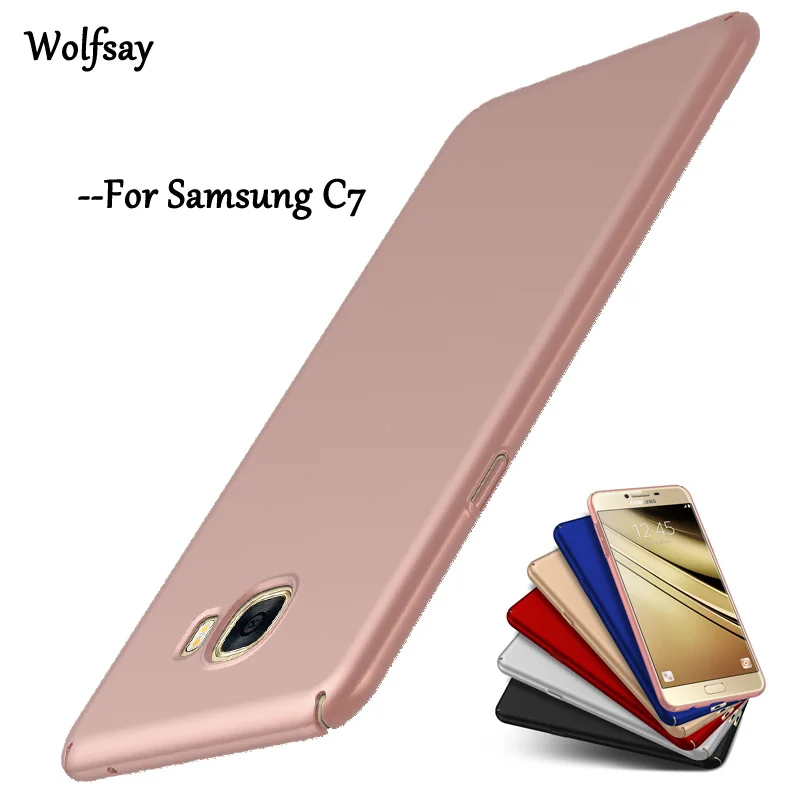 Wolfsay PC Case For Samsung Galaxy C7 Cover Ultra Thin Silm Luxuly Hard C7000 |