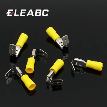 

20x Crimping Connectors Piggyback Female Spade Connector Terminals Brass printed with Sn