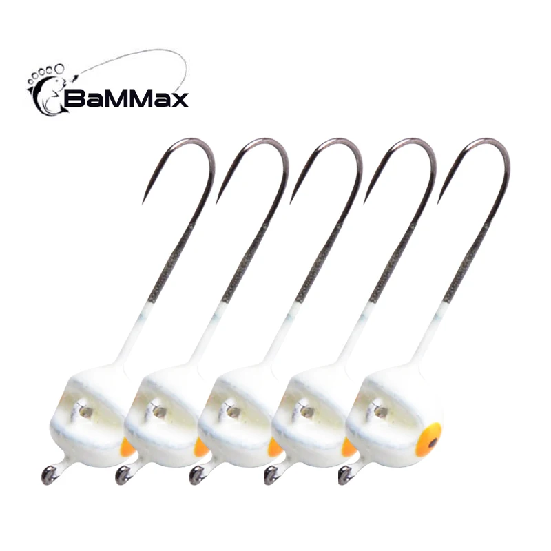 Bammax fishhooks 2pcs/lot 1.9g 2.8cm lead head hook for soft worm Lure bait crank Lead jig carp Jigging Hooks fishing tackle  