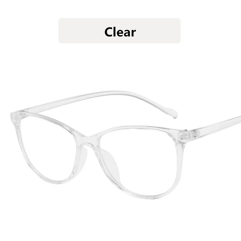 KOTTDO, Ретро стиль, кошачий глаз, плоские зеркальные женские высококачественные брендовые дизайнерские модные плоские очки, мужские ретро зеркальные очки - Цвет оправы: Clear