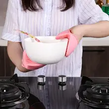 2 шт силиконовые термостойкие перчатки для духовки кухонные противоскользящие перчатки для приготовления пищи