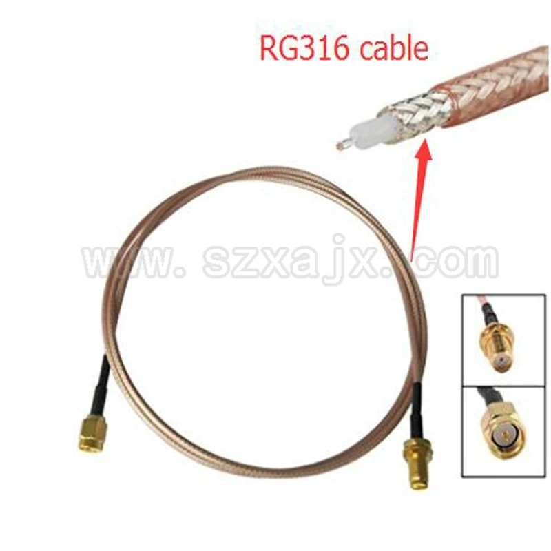 JX радиочастотный коаксиальный кабель SMA штекер SMA Гнездовой разъем для кабель RG316 Pigtail 5 см-5 м для 3g 4 г антенный удлинитель
