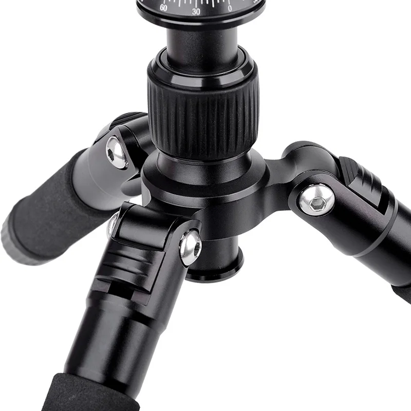 XILETU FM5S Alluminum Tabletop Tripode Lightweight Travel Stand Mini Tripod with 360 Degree Ball He