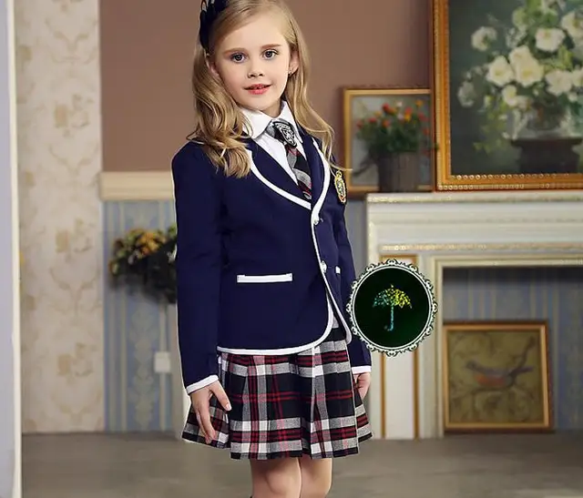 British School kindergarten uniforms for boy /girl suits kids clothes
