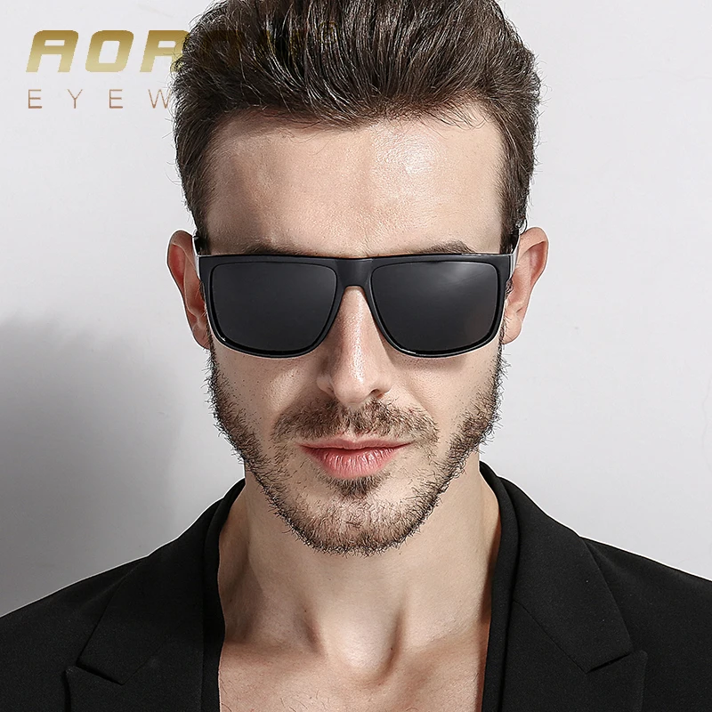 AORON Mens Square Polarized Sunglass Fashion Popular Brand Sunglasses ...