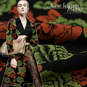 

145cm wide 260g/m fashion jacquard fabric custom three-dimensional jacquard fashion fabric autumn and winter clothing cheongsam