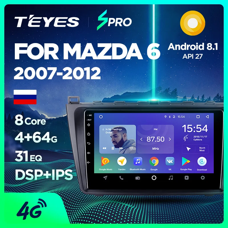 

TEYES SPRO Car Radio Multimedia no 2 din android Video Player Navigation GPS For Mazda 6 II Ultra 2007 2008 2009 2010 2011 2012