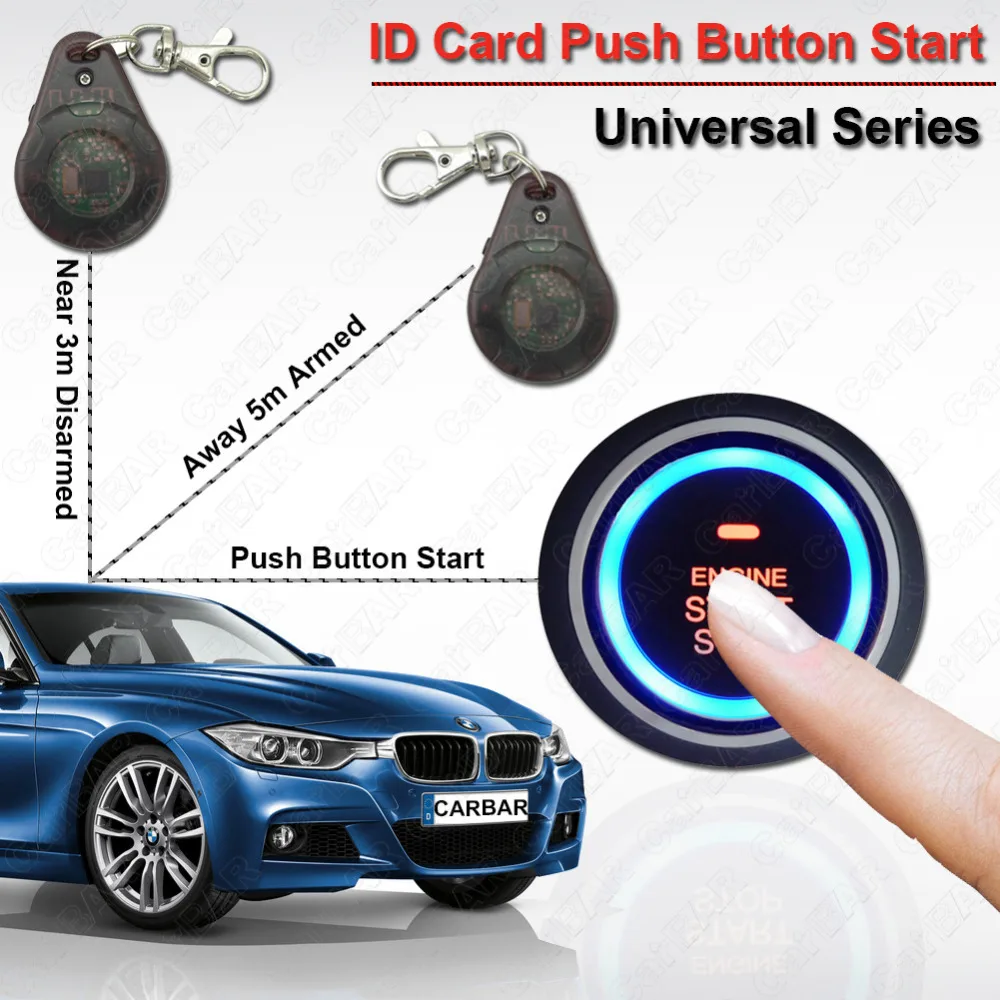Buy Car RFID Alarm Push Start Button 2.4G Wireless