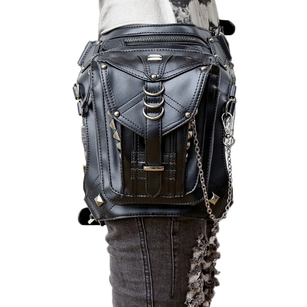 Buy New Black Bag Pu Leather Motorcycle Bag Female