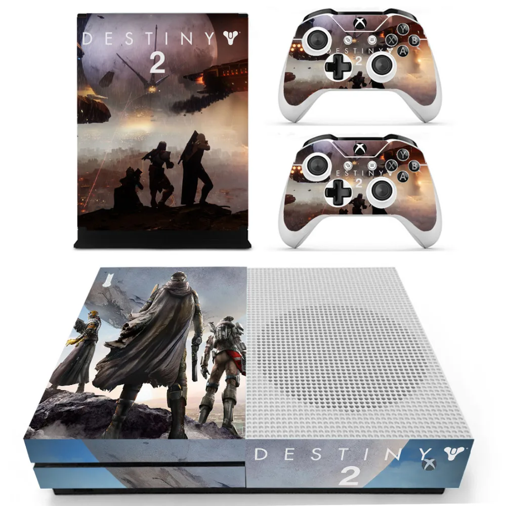 Игра Destiny 2 наклейка на кожу для microsoft Xbox One S консоль и 2 контроллера для Xbox One S Наклейка на кожу