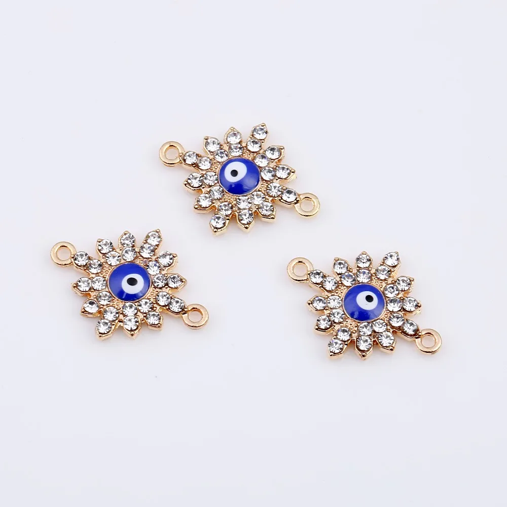 

10pcs Sunflower Double Holes Clasps Connector Jewelry Making20mm*15mm