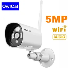 OwlCat Full HD 1080P 5MP Беспроводная ip-камера безопасности, Wi-Fi, встроенный микрофон, аудио пикап, телефон, вид P2P, Micro SD карта, Макс 128G