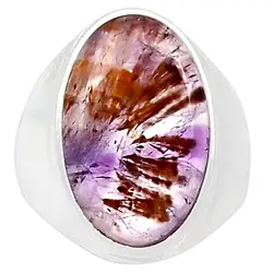 Lovegem подлинное супер 7/cacosenite кольцо из стерлингового серебра 925 пробы, Размер: 6,75, AR3176