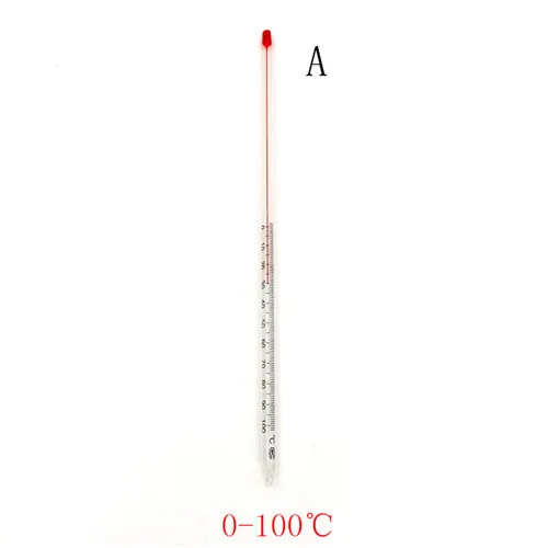 

0 -50/100 Home Brew Laboratory Red Water Filled Thermometer Chemistry Glassware Celsius Degree Glass Thermometer