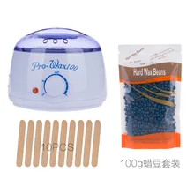 Эпилятор Воск-расплав аппарат сварочный 100 г воск бобы 10 шт. наклейки для дерева волосы комплекты для удаления Воском Набор