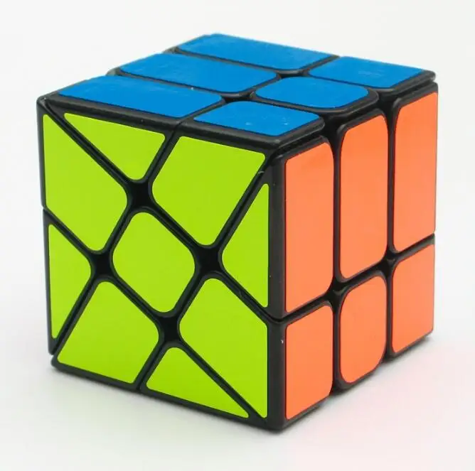 YJ wind wheel Unequal 56mm 3x3x3 Cast Coated magic cube Puzzle Cubes Strengthened Cubo kubik cubo magico kub Toys Gift