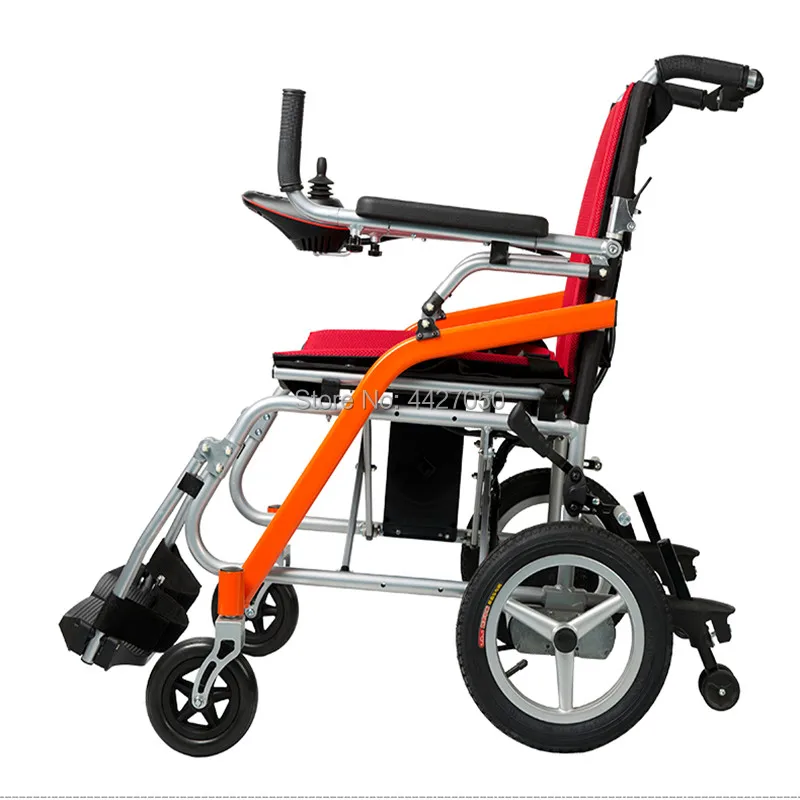 big capacity foldable carry lightweight folding electric wheelchair attachment for eldly