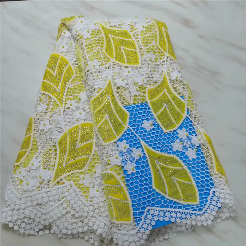 

ZQ!2019 Latest African French Lace Fabric High Quality Tulle Net Lace Fabric 5 Yards Embroidery Nigerian Lace Fabric ! L42306