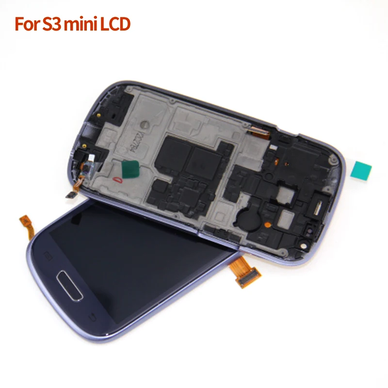 Синий белый ЖК дисплей Замена для Samsung Galaxy SIII S3 Mini i8190 с сенсорным сенсором