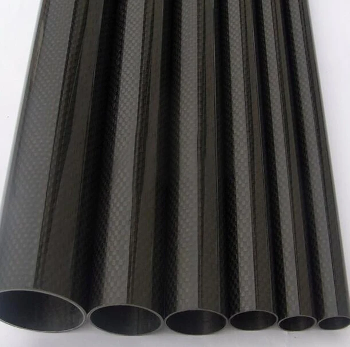 

4PCS 16mm 25mm 3K carbon fiber tube for helicopter tail pipe,fixing wing connection tube,brushless motor jacket, model aircraft