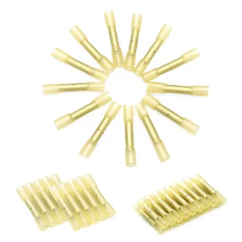 

10Pcs AWG 26-22 Waterproof Heat Shrink Butt Connectors Insulates Seal Electrical Wire Splice Cable Crimp Terminals Connectors