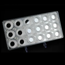 3 D PC «сделай сам» Прозрачный Jelly желе магнит цветочные горшки круглый шоколадный перевод опалубка форма для выпечки