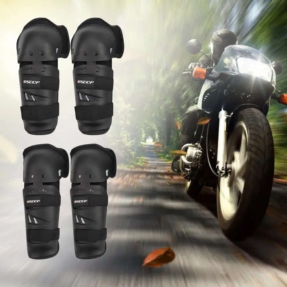

BSDDP 4Pcs Drop Resistant Elbow Pads Kneepads Set Motorcycle Protectors Off-Road Elbow & Knee Protective Gear Set