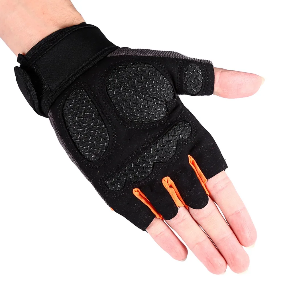 1Pair Gym Training Weight Lifting Gloves Men Bar Grip Half