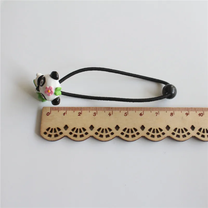 2 шт. Детские эластичные резинки для волос в виде панды|girls hair accessories|little girl