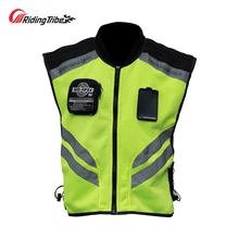Riding Tribe Moto Reflective Jacket Motorcycle Safty Waistcoat Warning Clothing High Visibility Vest Team Uniform JK