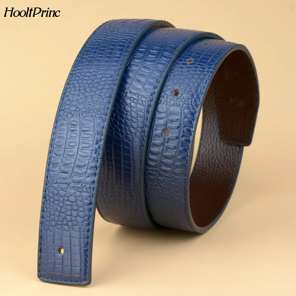 

Brand2018 Newest Men's PU Leather Belt Crocodile Grain Leather High Brand Luxury Men Belts Large Size Male Belt