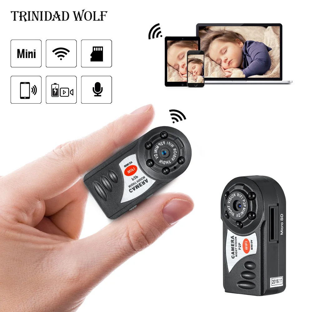 Promo Offer Hd Q7 Mini Camera Wifi Infrared Night Vision Small Camera Dv Dvr Wireless Ip Cam