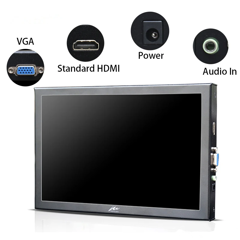 

11.6 Inch 1366 * 768 Portable Monitor For PS3 XBOX PS4With VGA HDMI LCD Display Built- in Loudspeaker
