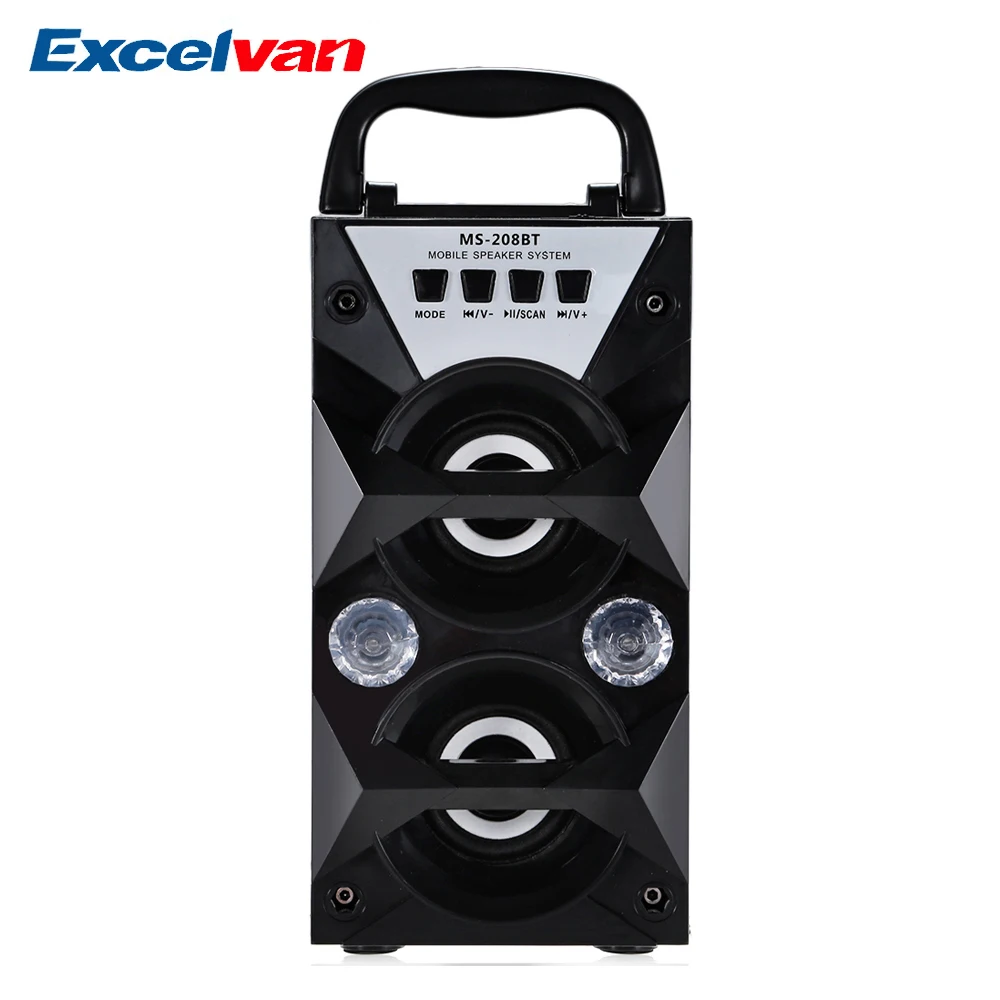 Excelvan MS 208BT портативный с высокой выходной мощностью fm радио Беспроводная Bluetooth