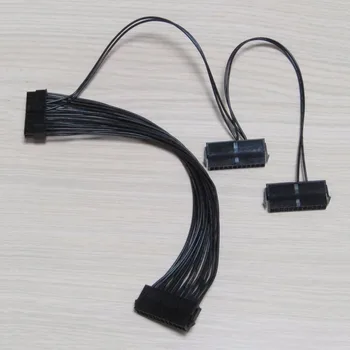 

30cm Professional ATX 24 Pin Motherboard Mainboard Adapter Connector Cable Dual PSU Extension Cable Black