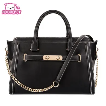 

Luxury small Pet cat dog Travel pu leather Carrier bag outdoor foldable portable dog Chihuahua carry tote shopping bag handbag