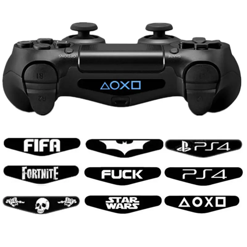 

2 Pcs For Dualshock 4 PS4 DS4 Pro Slim Controller LED Light Bar Decal Sticker Cover for PlayStation 4 Control Game Skins