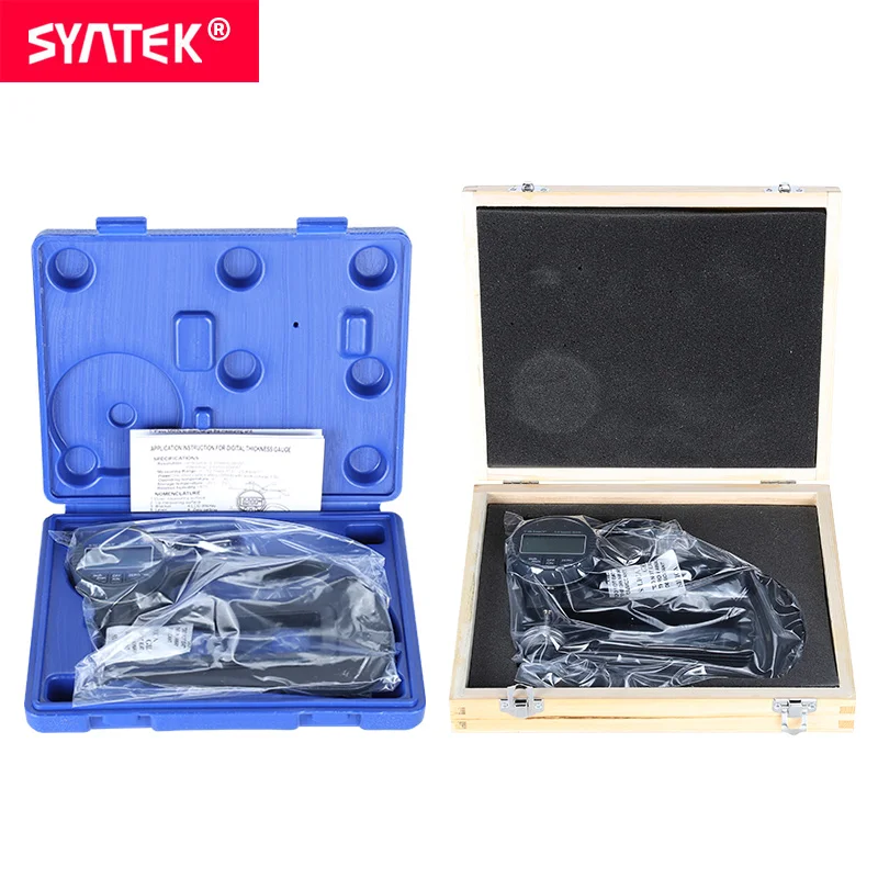 Электронный цифровой толщиномер Syntek толщина 12 7 25 4 мм 0 01/0 001 микрон индикатор