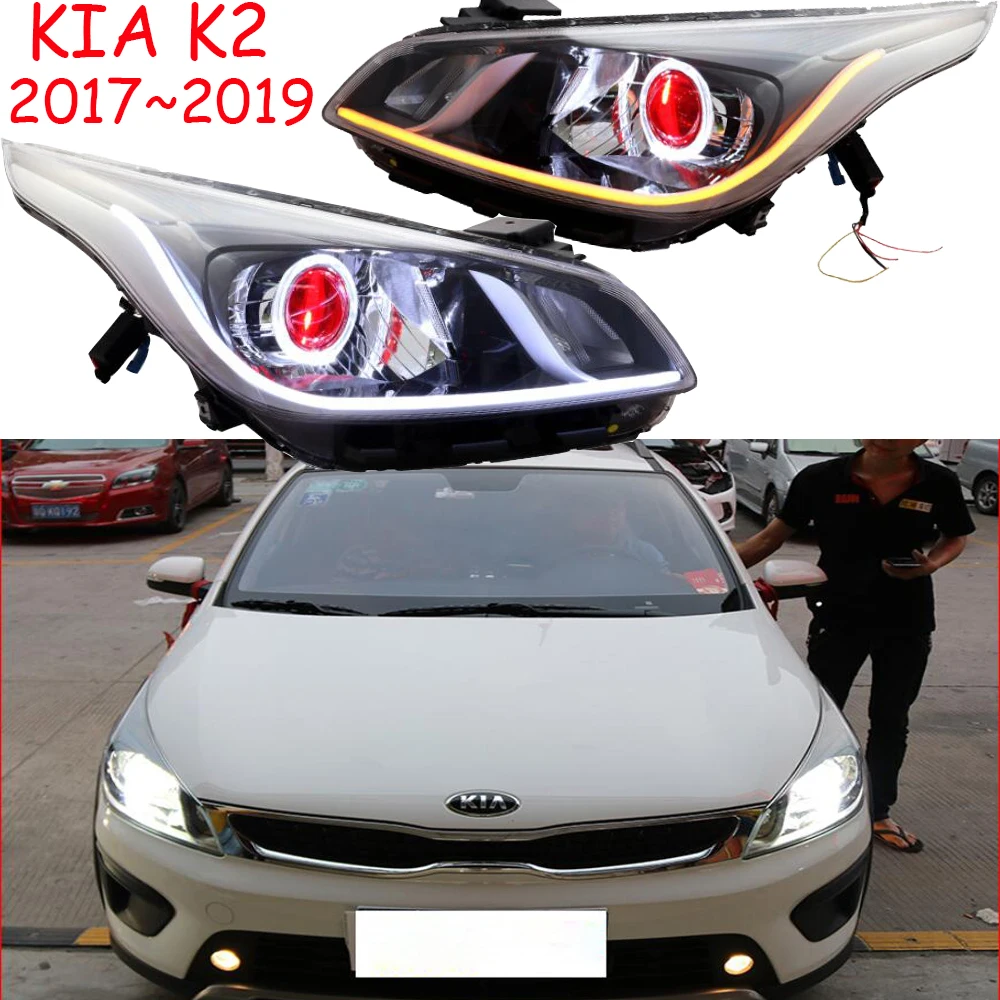 1 комплект головных фар бампера для KIA K2 налобный светильник 2017 ~ 2019y автомобильные