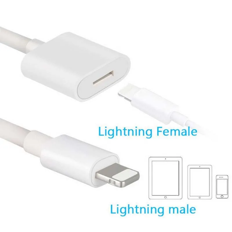 

For Apple Lightning Extension Cable 8pin Female To Male Adapter for iPad Pro Air mini iPhone Xs Max Xr Xs X AV Digital Audio Otg