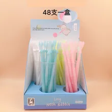 48 шт./партия мультфильм кролик с длинными ушами свежий стиль гелевая ручка для офиса школьников письма канцелярские принадлежности