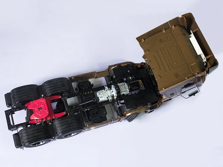Металлический инженерный трактор самосвал коробка передач RC Carbon Brushed 1/14 1/12 1/10 Tamiya