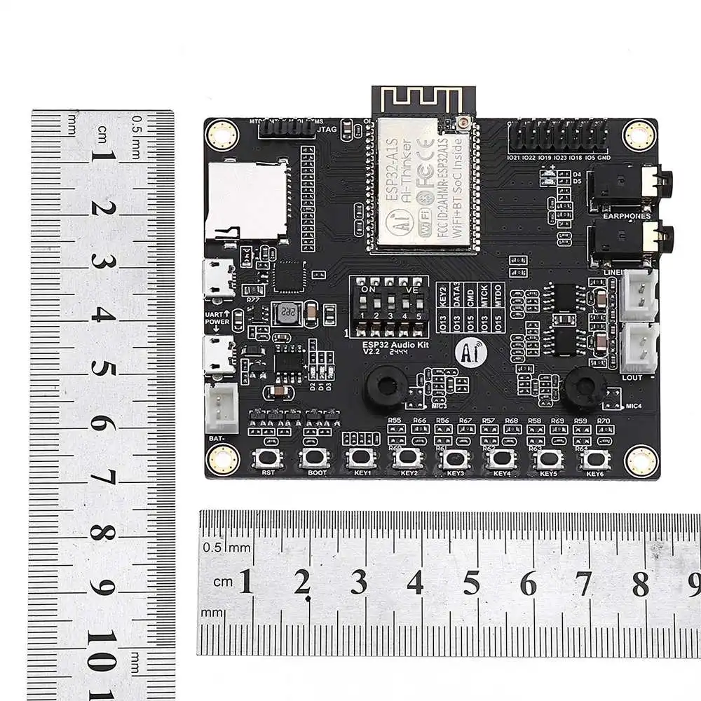 LEORY WiFi+ bluetooth модуль Aduio комплект ESP32 серийный к WiFi Аудио макетная плата с ESP32-A1S