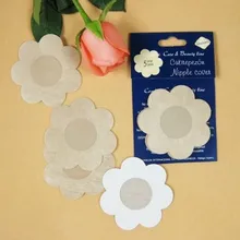 Одноразовые самостоятельно липкие чашечки покрытие сосков Стикеры нетканый бюстгальтер накладки лепестки пуховые патчи одноразовые 50 пара/лот UD-019